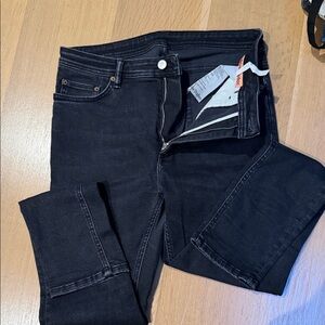 Acne Studios Black High-Rise Skinny Jeans
